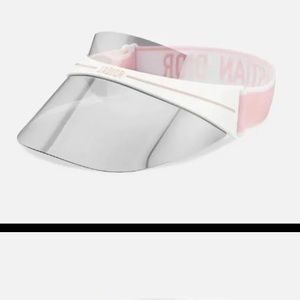 Dior Silver and Pink Fashion Visor